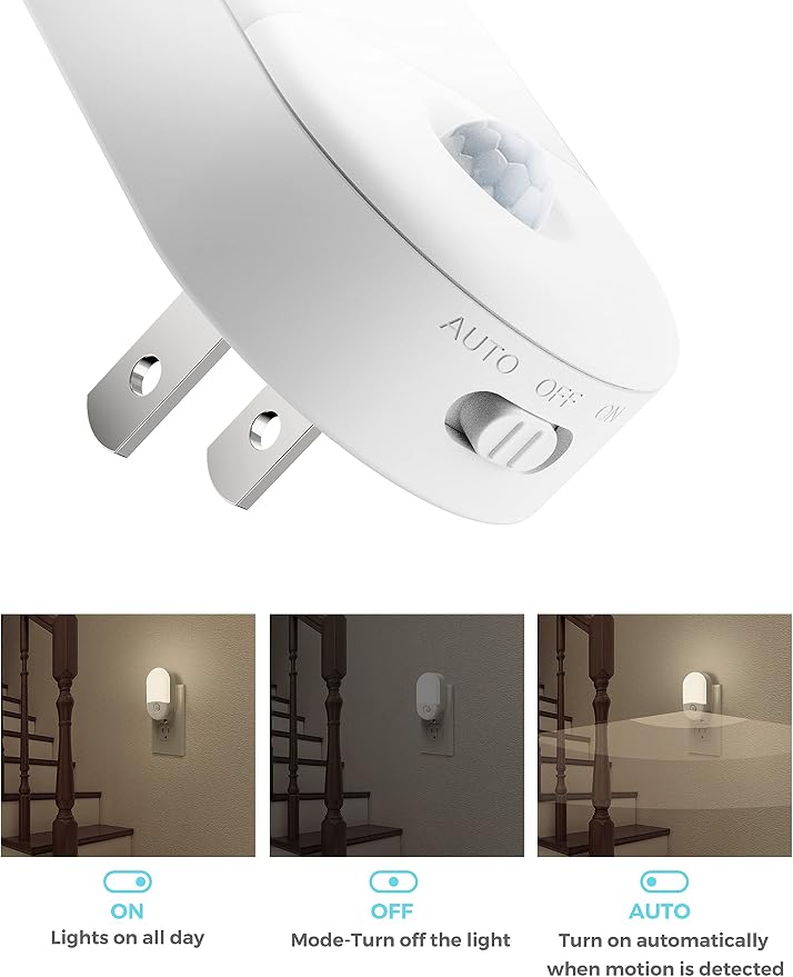 L LOHAS LED Motion Sensor Night Light, Motion Activated Night Light, Daylight - Image 4