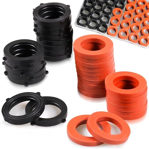 ZDBB 80 Pcs Garden Hose Gasket Rubber Seal, Fits All Standard 3/4 Inch Outdoor by ZDBB