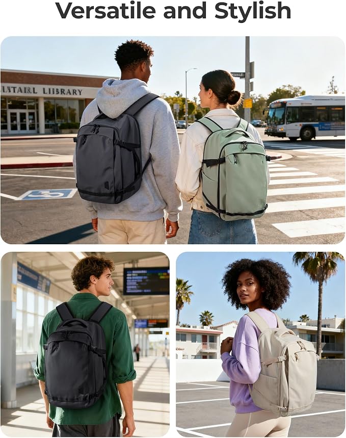 BAGSMART Travel Backpack for Women, 15.6 Inch Carry On Backpack Flight Approved - Image 9