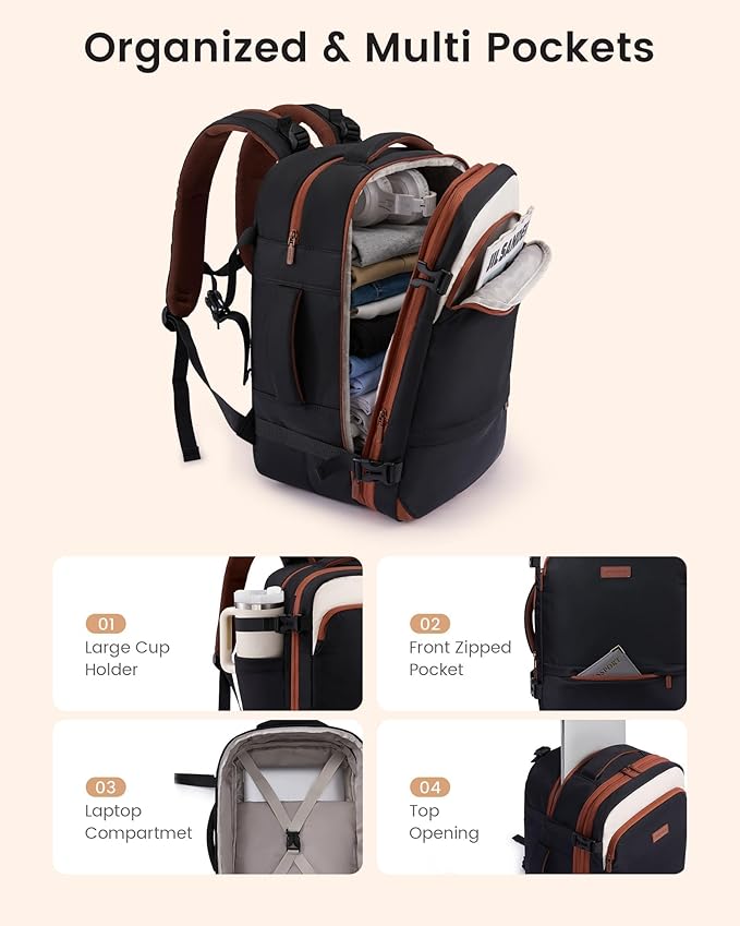 LOVEVOOK Carry On Travel Backpack - Image 5