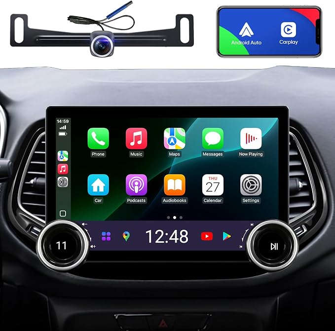 Car Stereo Radio for Jeep Compass 2017-2020 Wireless CarPlay Android Auto GPS - Image 7