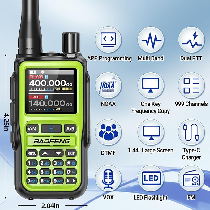 BAOFENG Radio Ham Radio UV-5R MINI Handheld UV5R Long Range Walkie Talkies - Image 2