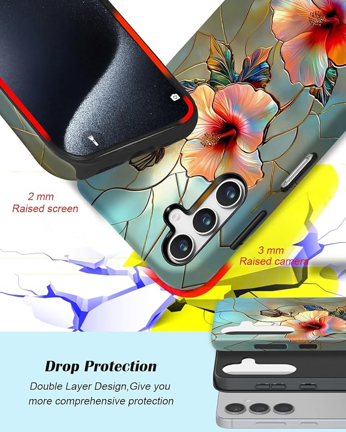 Compatible for Samsung Galaxy A36 5G Case, Dual Layer Heavy Duty 2 in 1 - Image 3