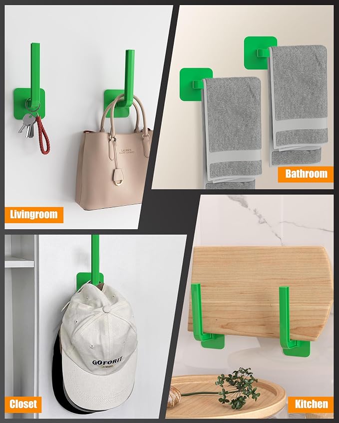 Multi-Purpose Hat Organizer, Strong Adhesive Hat Hooks - Image 4
