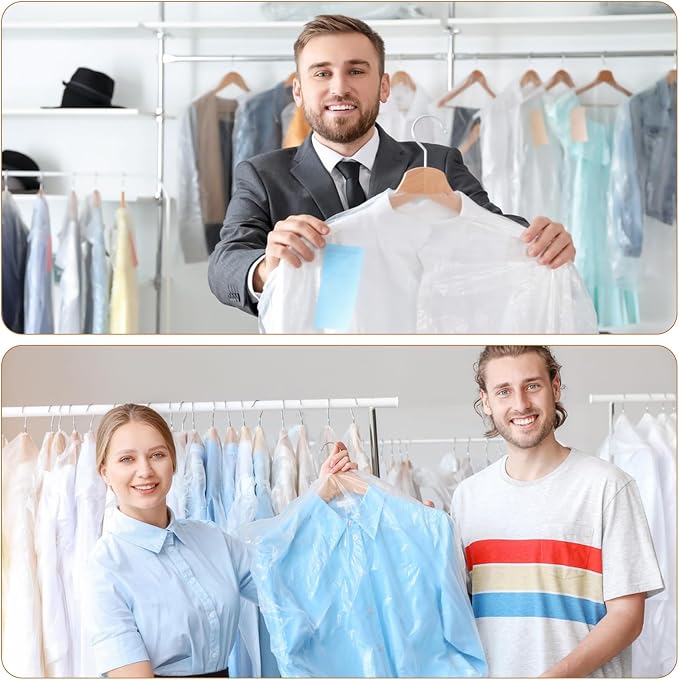 90 PCS Dry Cleaner Bags Plastic Clear 43 Inches, Garment Bags - Image 6