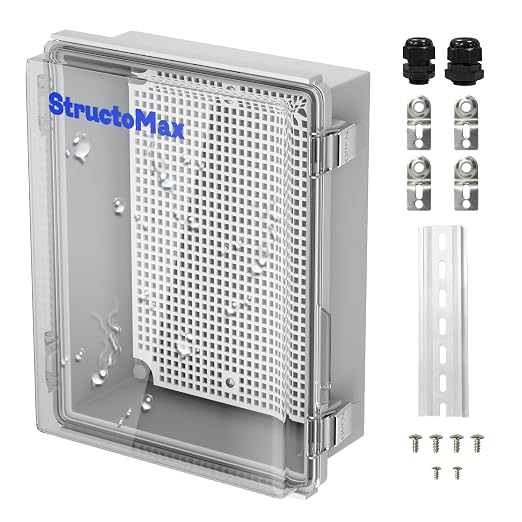 Outdoor Electrical Junction Box | IP67 Waterproof | Resistant ABS Material by StructoMax