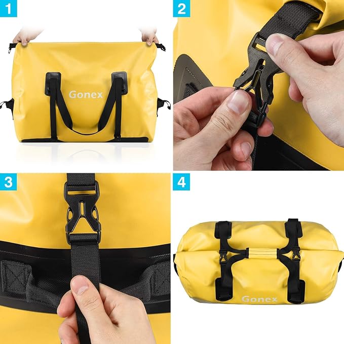 Gonex 40L 60L 80L Extra Large Waterproof Duffle Travel Dry Duffel Bag Heavy - Image 8