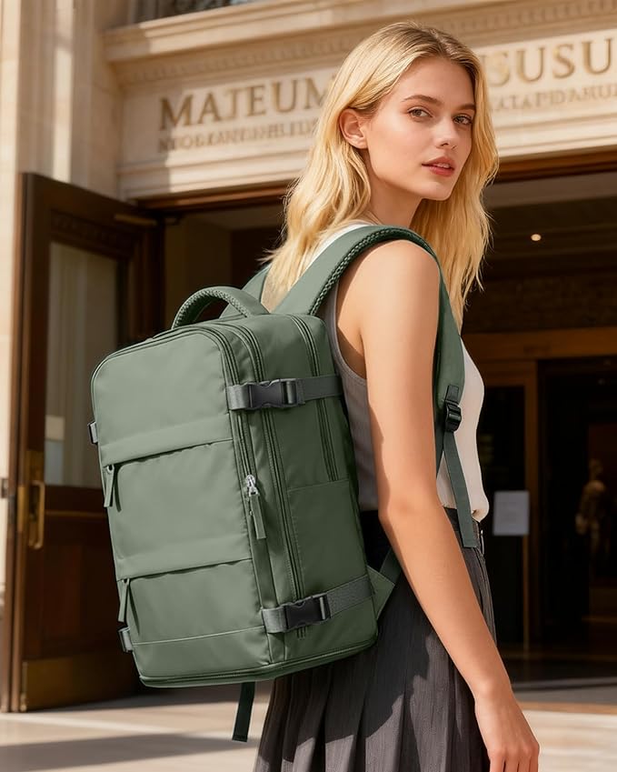 coofay Large Travel Backpack For Women Men Airline Approved Carry On Backpack - Image 3