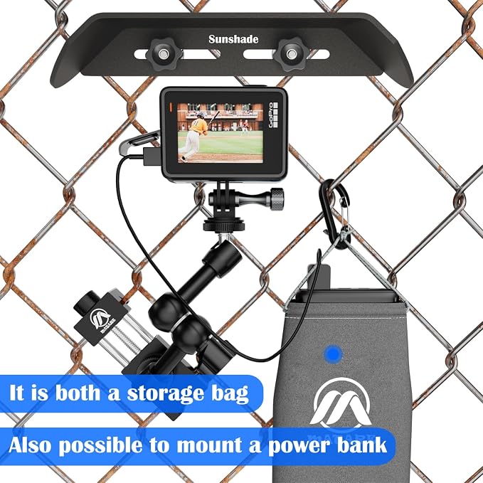 Cell Phone Fence Mount with Shade - Image 5
