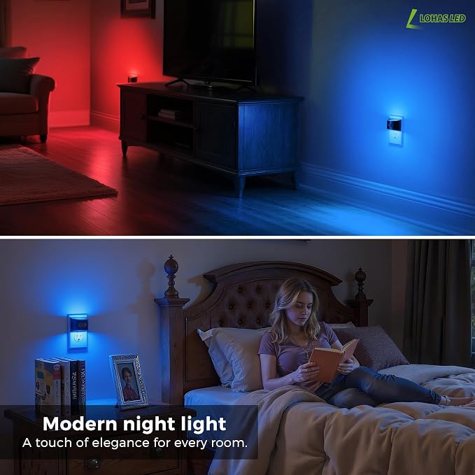 L LOHAS LED Night Light with Motion Sensor & Dusk to Dawn Sensor, Night Lights - Image 7