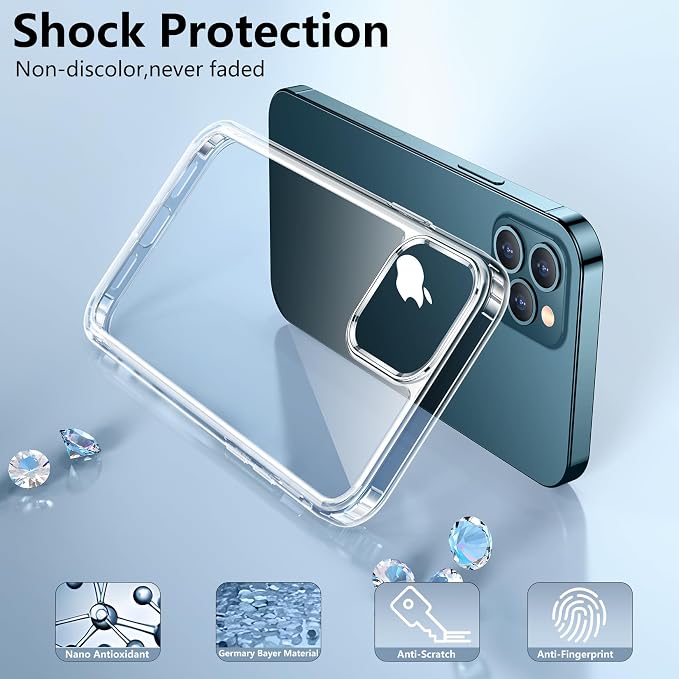 SPIDERCASE Deigned for iPhone 12 Pro Max Case, Slim Shockproof Phone Cases - Image 3