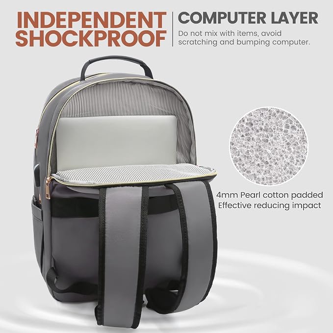 LOVEVOOK Laptop Backpack for Women 18.4 inch, Cute Womens Travel Backpack Purse - Image 3