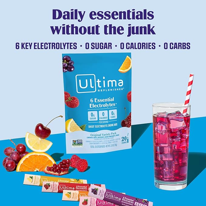 Ultima Replenisher Daily Electrolyte Powder – Original Variety Pack, 20 - Image 2