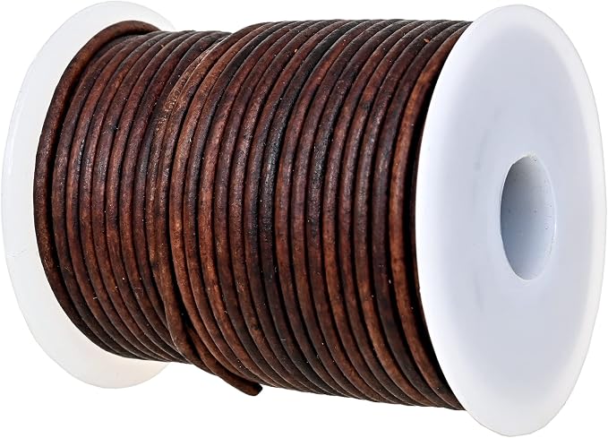 GENIQUE Real/Genuine Round Leather Cord by GENIQUE