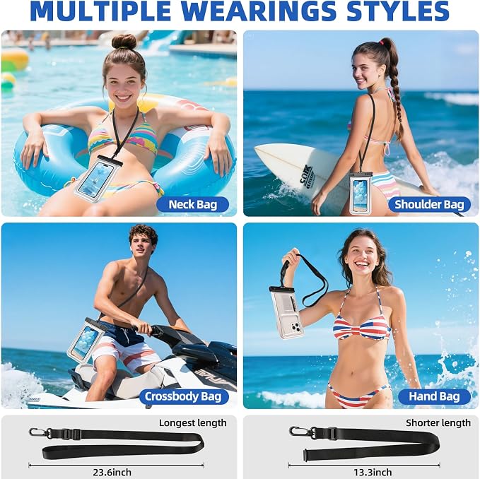 Waterproof Phone Pouch, IP68 Floating Waterproof Phone Case, Dry Bag Beach - Image 3