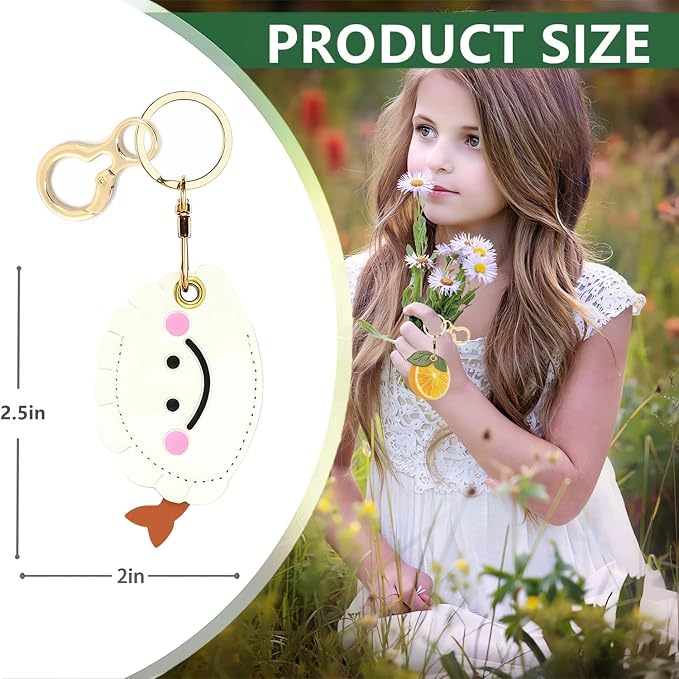 Leather Keychain Holder Case Compatible - Image 2