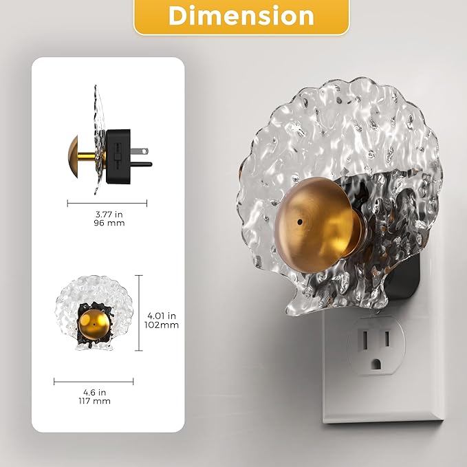 L LOHAS LED Shell Night Light, Night Lights Plug into Wall, Dimmable - Image 6