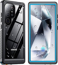 SPIDERCASE Upgraded for Samsung Galaxy S24 Ultra Case Waterproof, Built-in by SPIDERCASE
