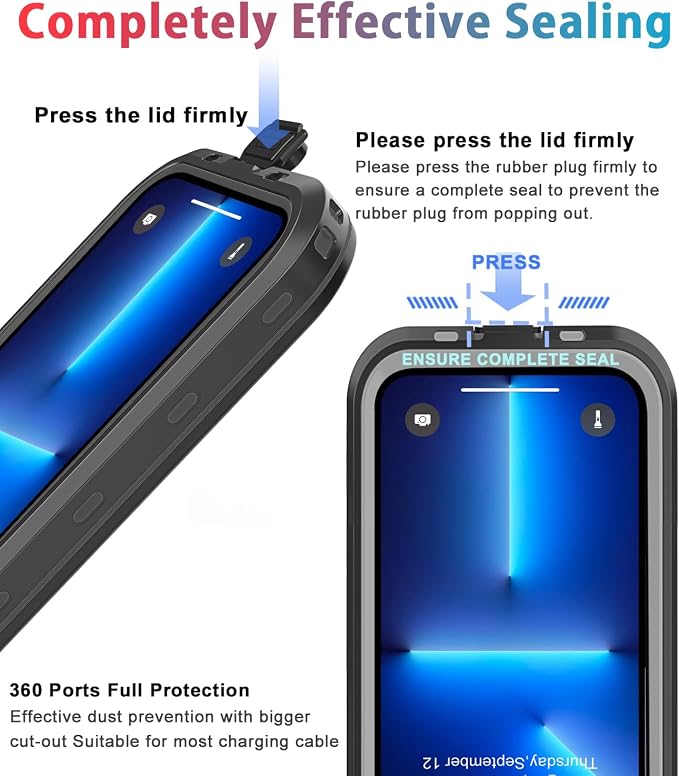 for iPhone 13 Pro Max Case Waterproof Shockproof Dustproof Full-Body Sturdy - Image 3