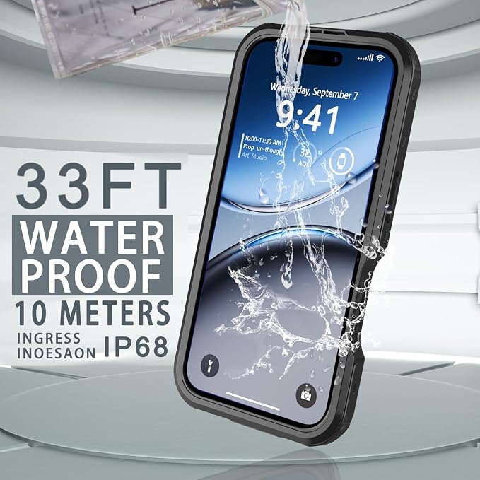 for iPhone 16 Case Waterproof, Full-Body Hard Case Built-in - Image 4