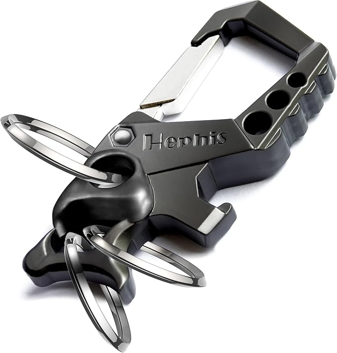 Hephis Skull Heavy Duty Key Chain, Car Emergency Escape Tool, Seat belt Cutter by hephis