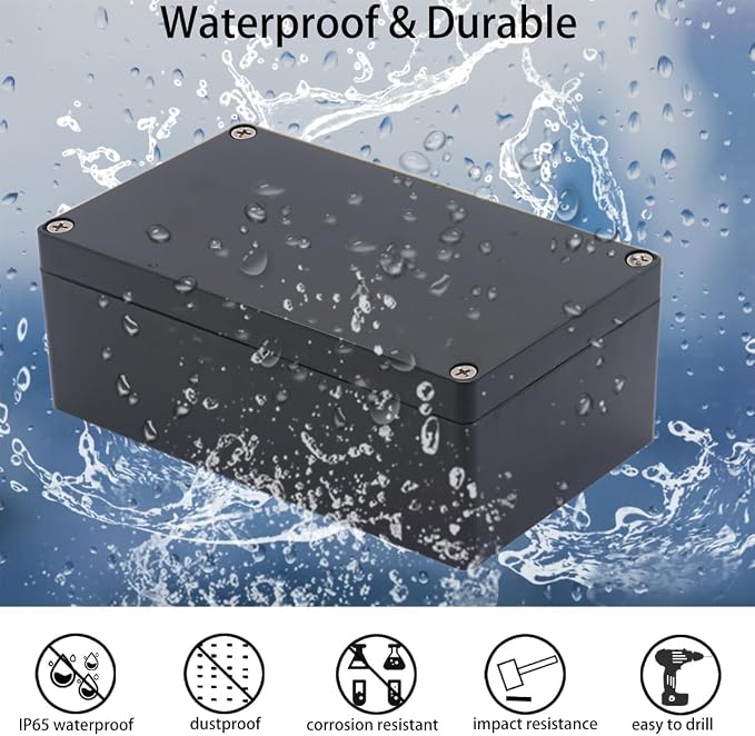 Project Box ABS Black Electrical Boxes IP65 Outdoor Waterproof Box Electronic - Image 2