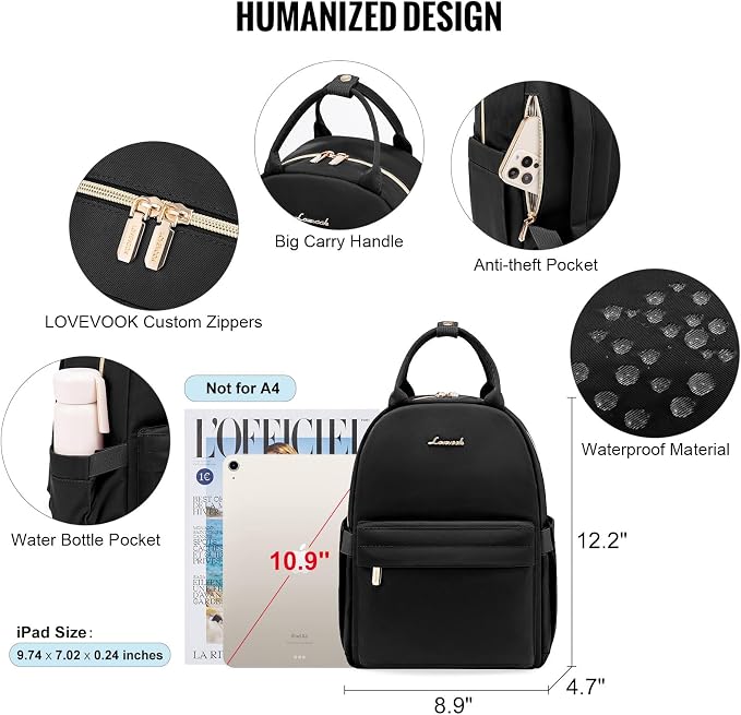 LOVEVOOK Mini Backpack Purse for Women Cute Small Backpack, Light Weight - Image 4
