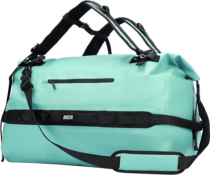 MIER Waterproof Duffel Bag Motorcycle Dry Bag Backpack Large Roll-Top Heavy by MIER