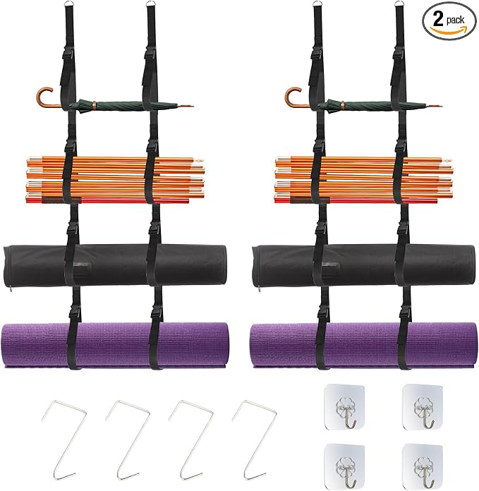 Camping Chair Wall Storage for Garage, Wall Storage Rack, Mounted Organizer by Wiiyita
