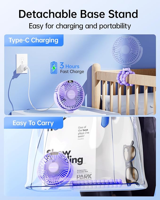 SWEETFULL Portable Stroller Fan - Image 6