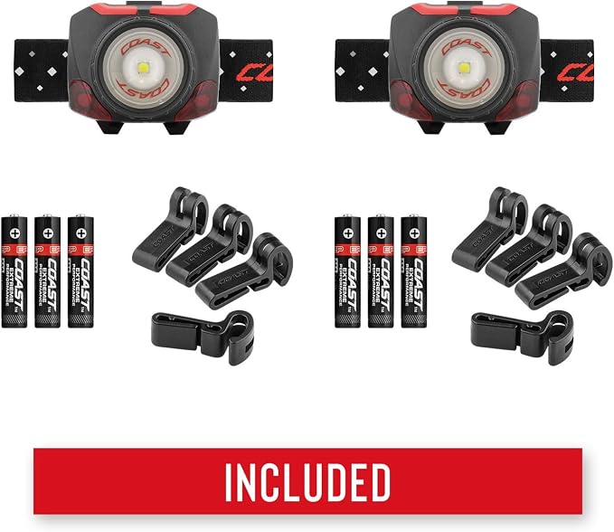 Coast FL84 575 Lumen Dual Color Focusing LED Headlamp 2-Pack - Image 6