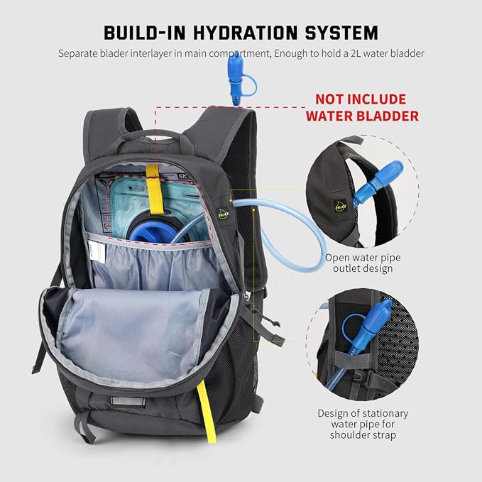 SKYSPER Small Hiking Backpack, 20L Lightweight Travel Backpacks Hiking Daypack - Image 7