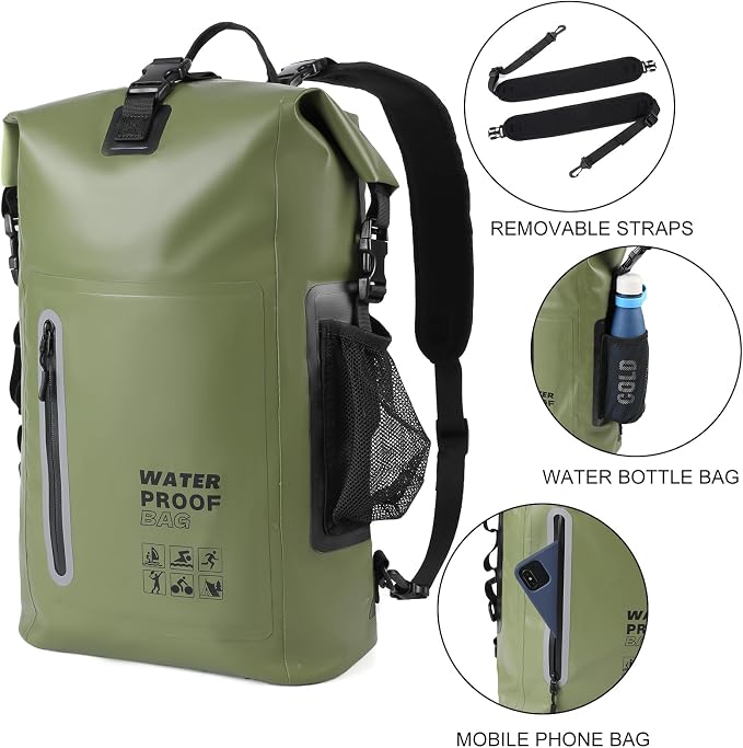 Waterproof Backpack, Waterproof Backpack That Can Float, Suitable - Image 7