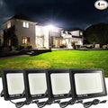 4Pack LED Flood Light Outdoor, 150W LED Work Light 15500lmwith 6FT US Plug by MUCLUD