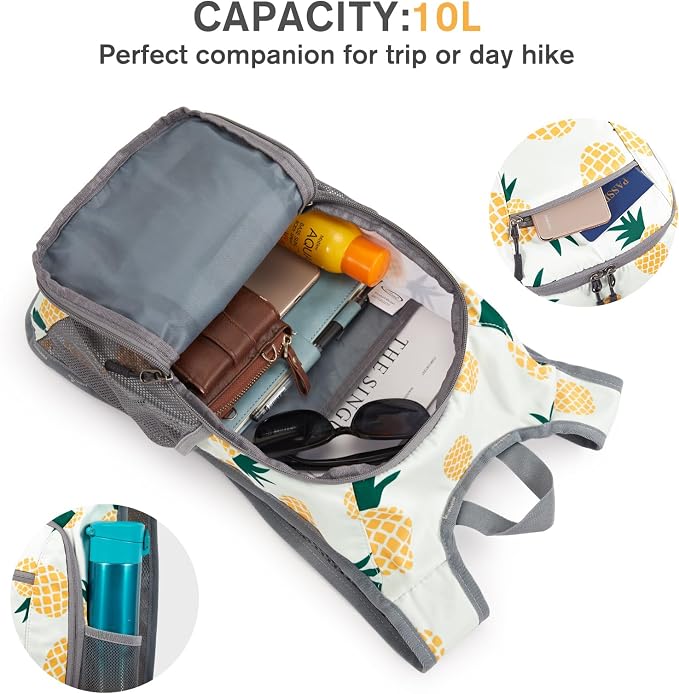 G4Free 10L/15L Hiking Backpack Lightweight Packable Hiking Daypack Small Travel - Image 3