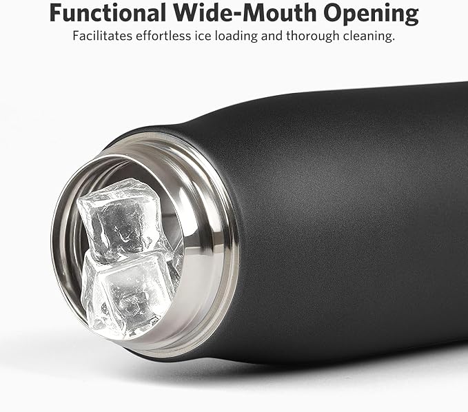Water Bottles with Portable Lid，Hydro Insulated Thermal Flask - Image 2