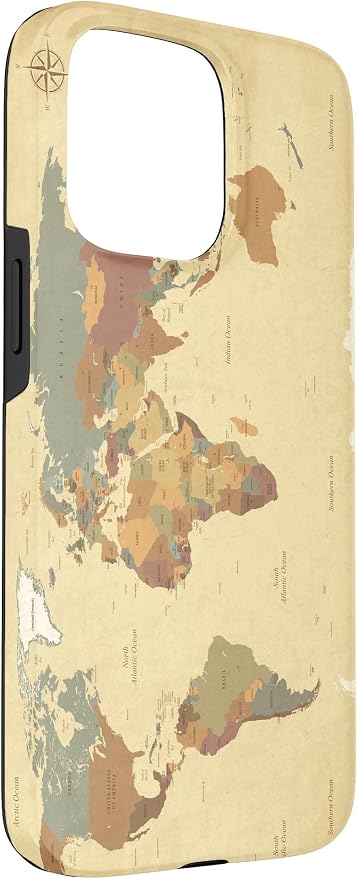 Globe Map Smartphone Cell Cover Gift World Map Pattern Phone Case - Image 3