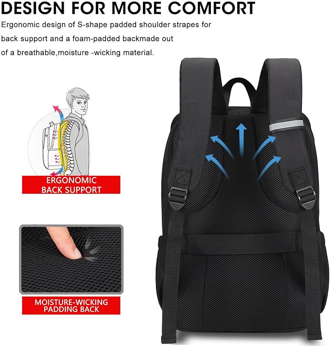 MAXTOP Deep Storage Laptop Backpack Business Anti-theft Backpacks College - Image 7