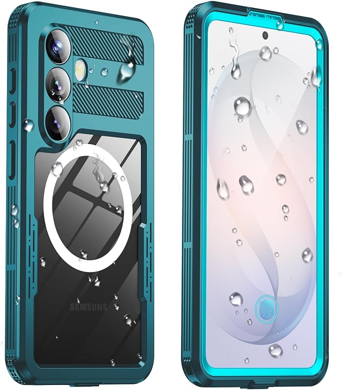 for Samsung Galaxy S26 Waterproof Case, Magnetic Heavy Duty Military Grade by Haireca
