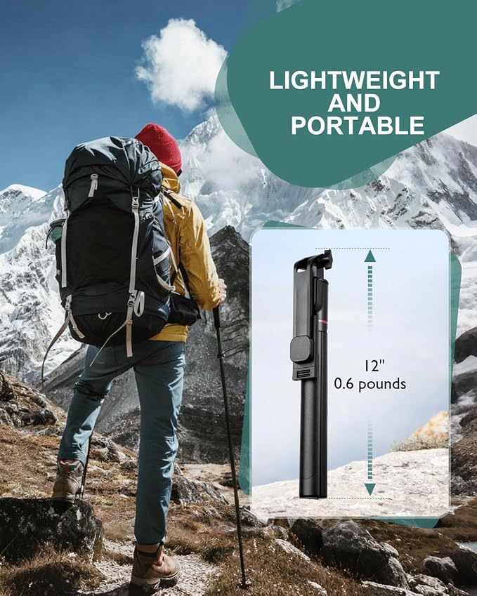 71" Phone Tripod Selfie Stick - Image 7