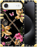 for iPhone 17 Air Case Luxury Golden Decoration by Unknown