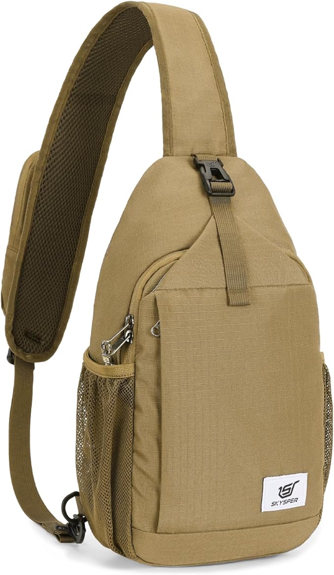 SKYSPER Sling Bag RFID Cross Body Bag Recycled Crossbody Backpack Travel Daypack by SKYSPER