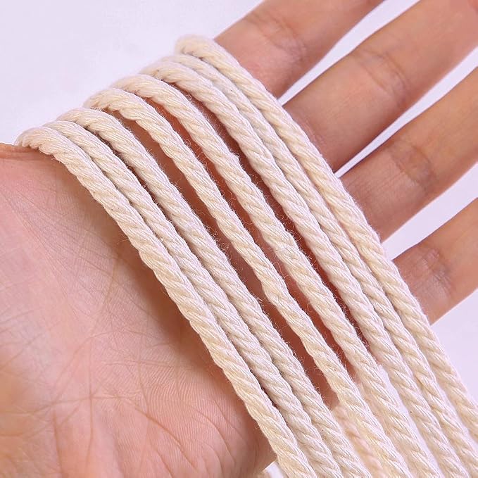 Macrame Cord 4mm x 109Yards 100% Natural Cotton Macrame Rope Cotton Cord - Image 2