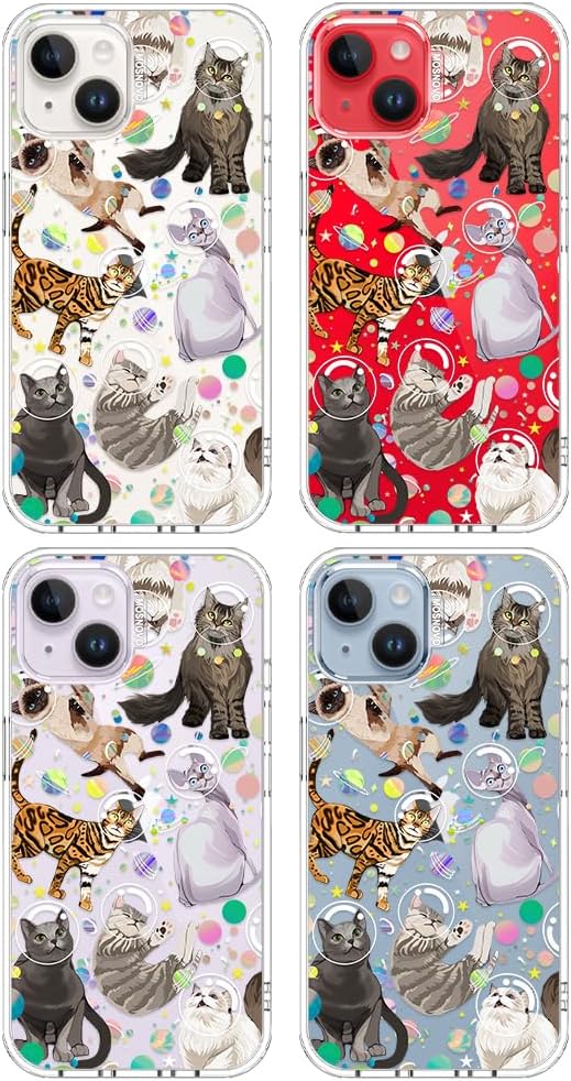 MOSNOVO for iPhone 13/14 Case | Military Grade 6.6ft Drop Tested | Clear - Image 3