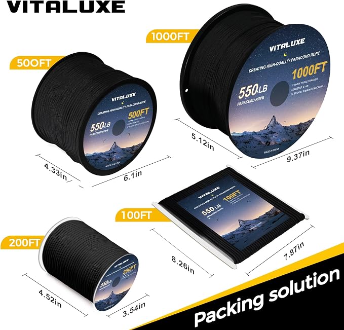 Paracord 550, 7 Triple Strands Utility Rope, Parachute Cord - Image 7