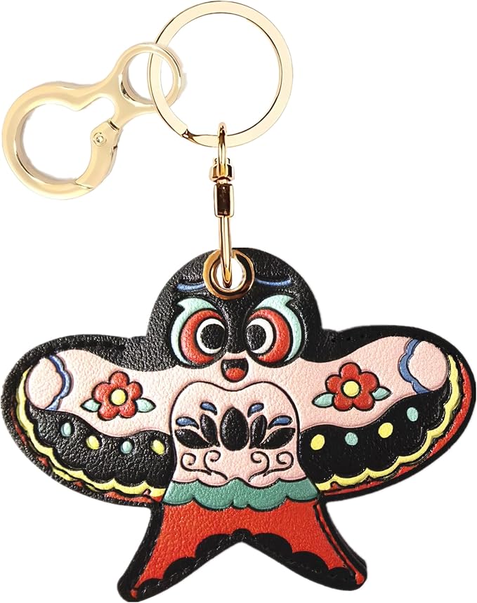 BORKUANA Leather Keychain Holder Case Compatible by BORKUANA
