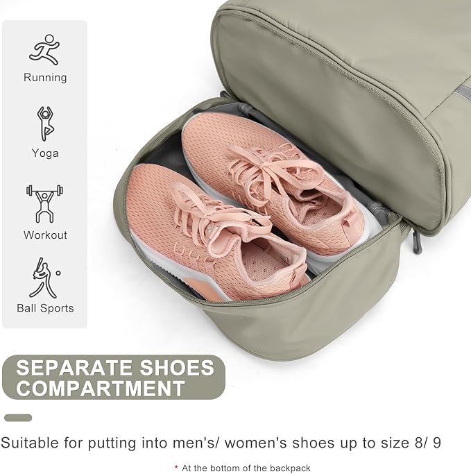 coofay Gym Backpack For Women Waterproof Backpack - Image 5