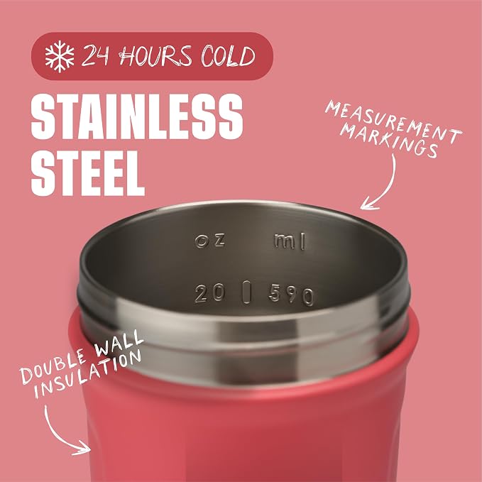 BlenderBottle Sport Insulated Stainless Steel Shaker Bottle - Image 3