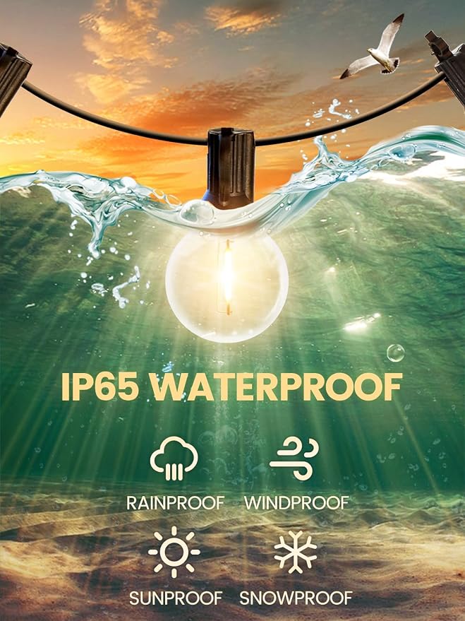 Outdoor String Lights with Remote 50FT - Image 4