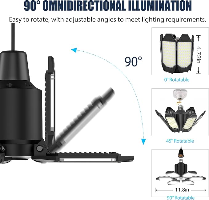 BRAINIAC 100W LED Garage Lights, 10000LM Ultra Bright Shop Light - Image 5